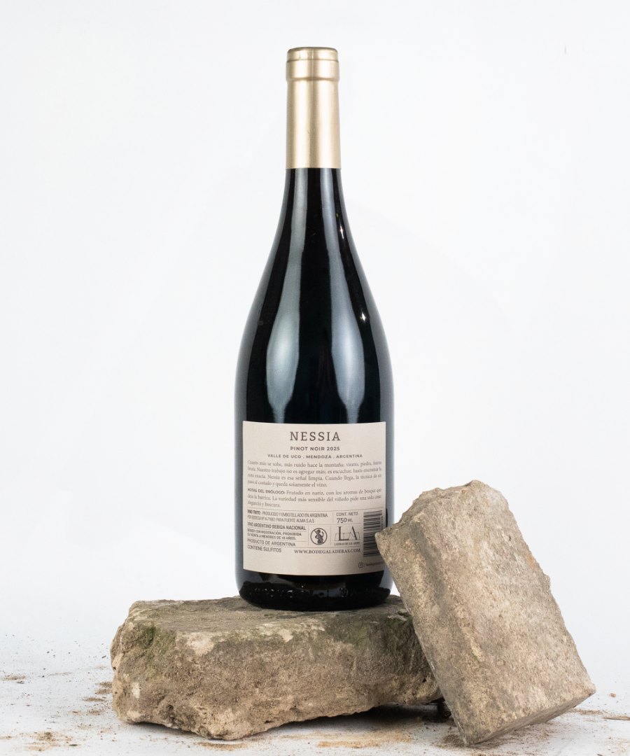 Nessia Pinot Noir 2025 — contraetiqueta