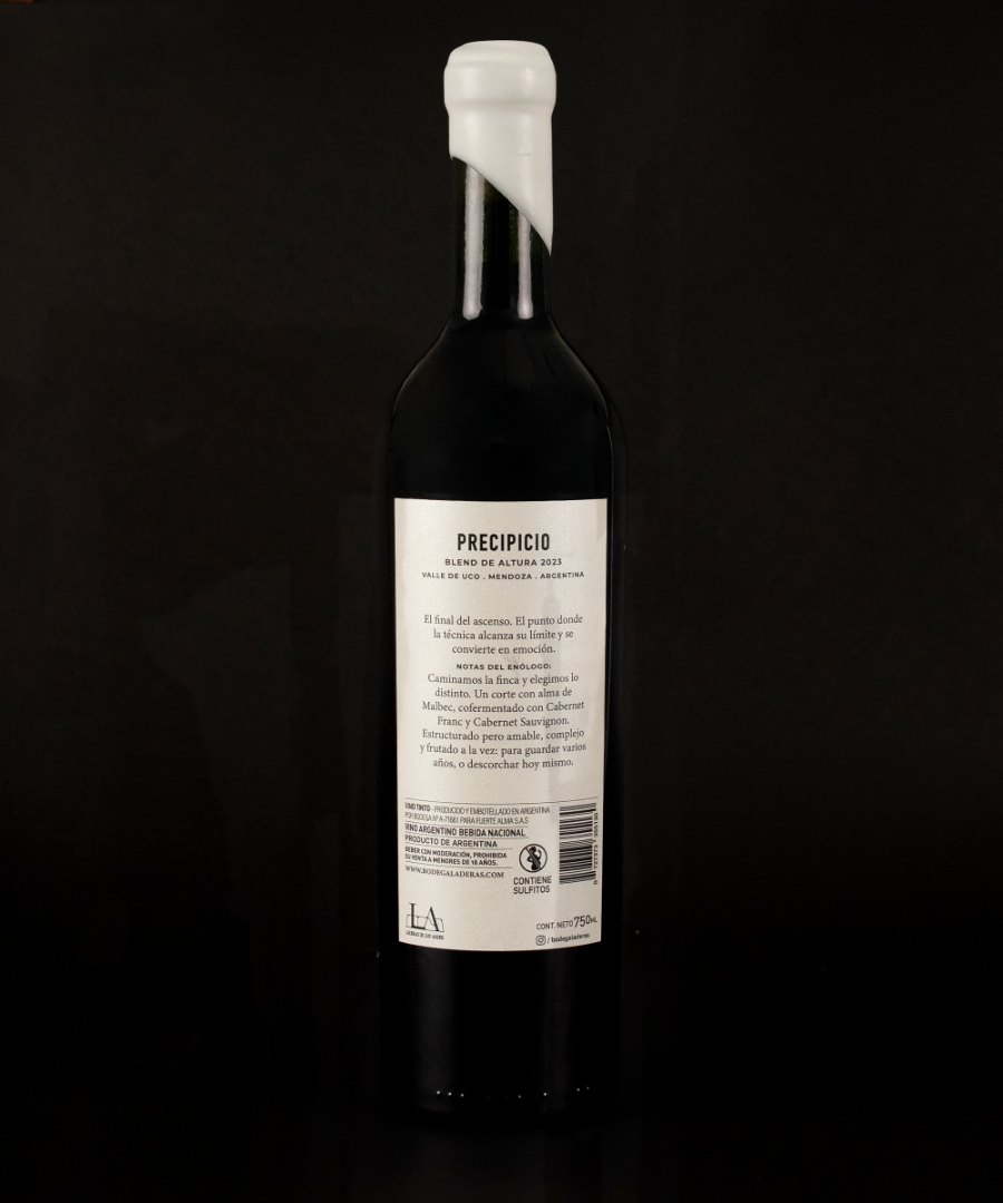 Precipicio Blend de Altura 2023 — contraetiqueta