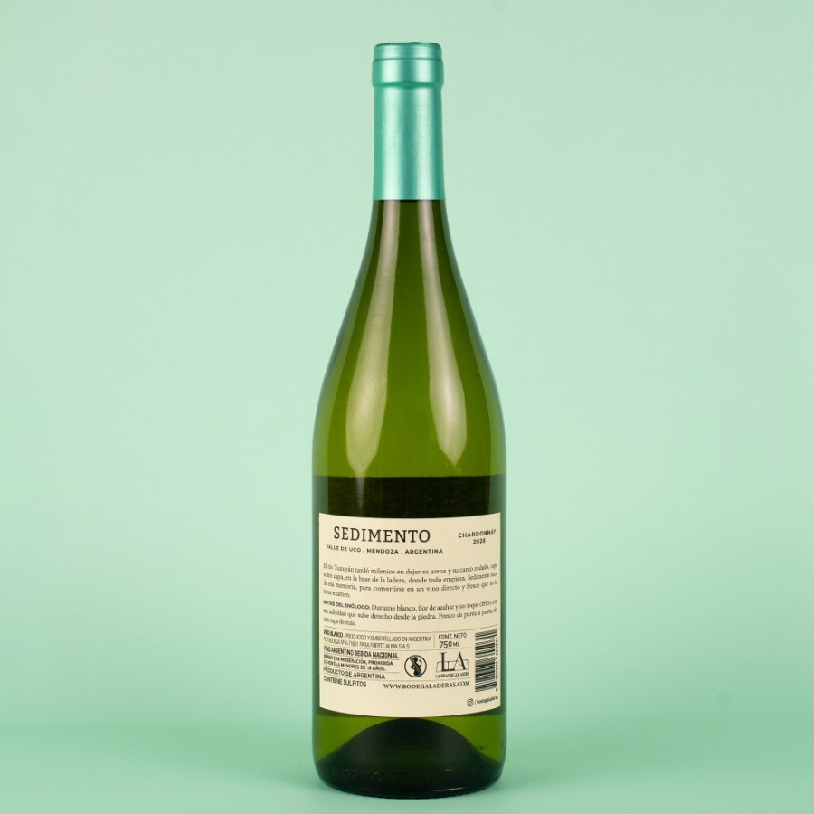 Sedimento Chardonnay 2026 — contraetiqueta